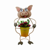 Tall animal plant pots cat outdoor garden ornament flower pot