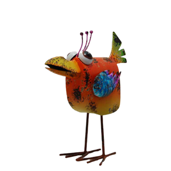 Small garden statues outdoor bird ornaments pruple color bird home accessories