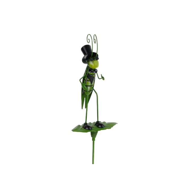 Home goods decor grasshopper lawn stakes decorative animal plant stakes