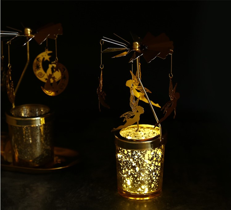 Creative Metal Iron Fairy Angel Candle Jar Night Light for Kids China Factory