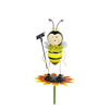 Manufaturer wholsale bumble bee garden ornaments yard stakes bee garden decorative stake