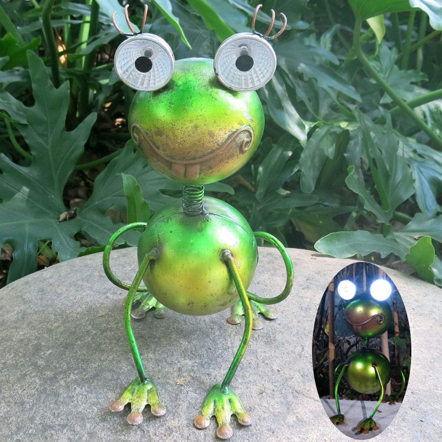 Colorful Metal Animal Frog Solar Powered Garden Light China Suppliers