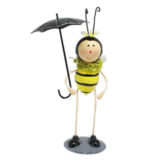 Bee Standing Disc Holding Umbrella Metal Decoration Crafts