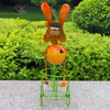 Outdoor Metal Cast Iron Dog Solar Light Plant Stand for Garden Factory
