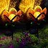 Decorative Metal Solar Garden Flower Stakes Lowes for Yard China Supplier