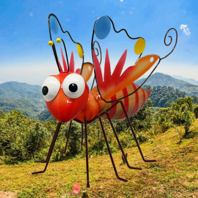 Metal Insect Yard Statues Outdoor Garden Decor for Lawn Ornament China Manufacturer