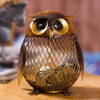 Indoor Decoration Gift Custom Owl Figurine Piggy Crash Bank Coin Money Box