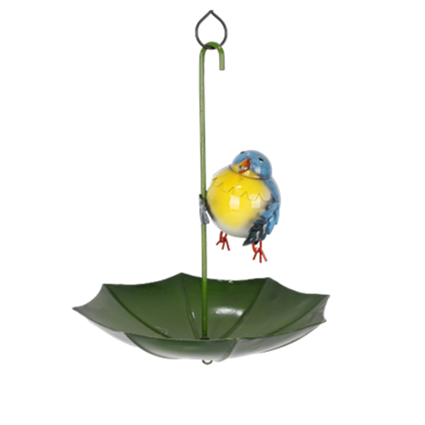Unique cute animal cutomized life size blue bird hanging bird feederes for sale