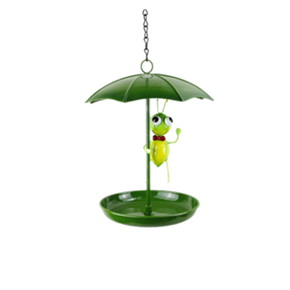All season self feeding easy diy insect figurine umbrella hanging bird feeder